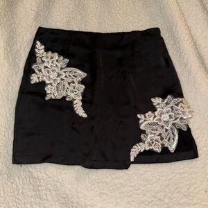 Princess Polly Black Embellished Mini Skirt